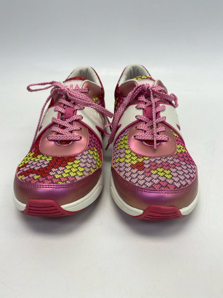 Alegria  Size 39 Pink Multi-Color Lace-up Sneakers