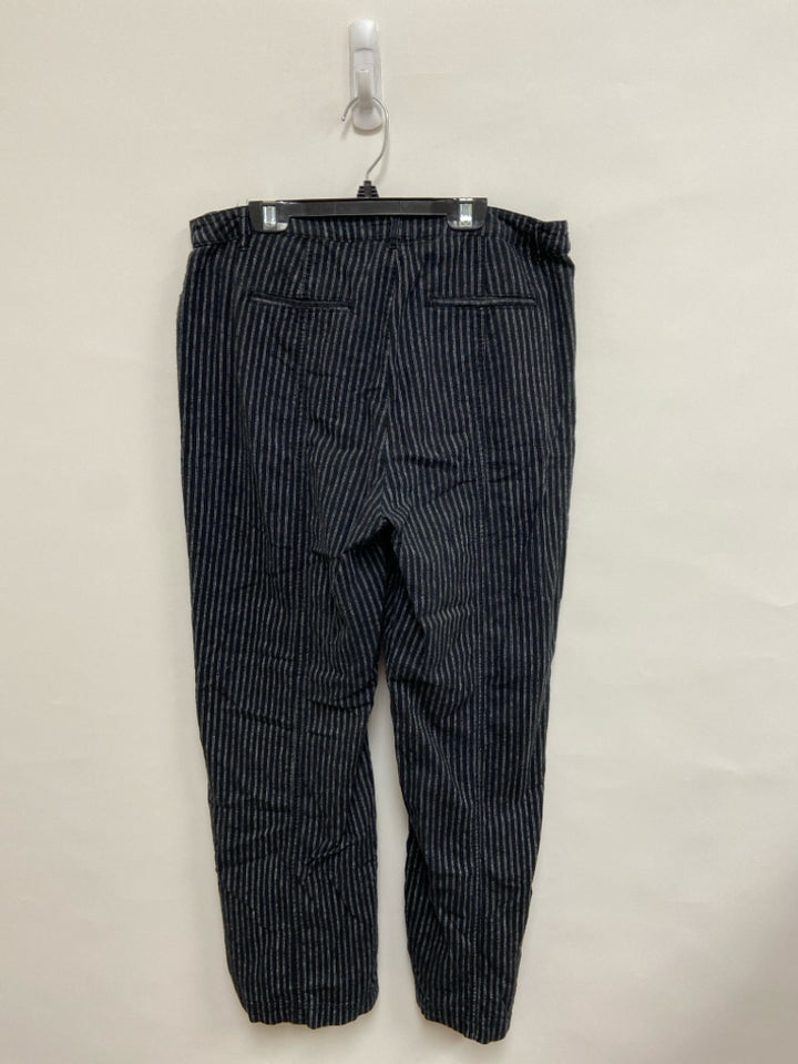 Sundance Size 10P Black/White Stripes Petite Pants