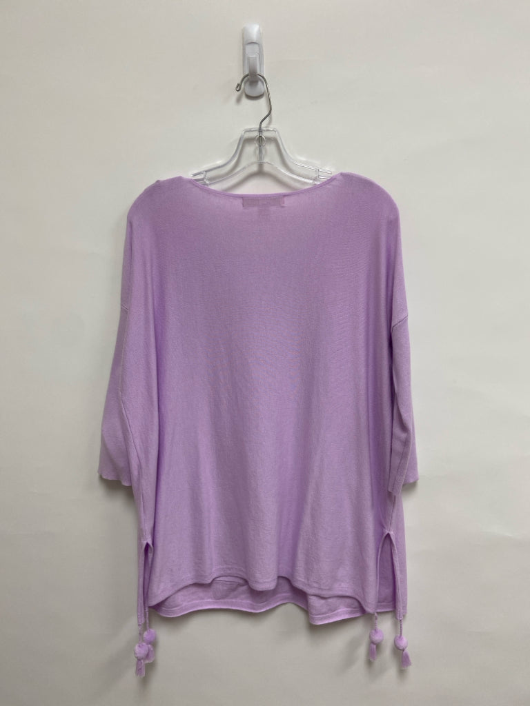 LILLY PULITZER Size S Lavender Pocket(s) 3/4 Sleeve Ladies Sweater