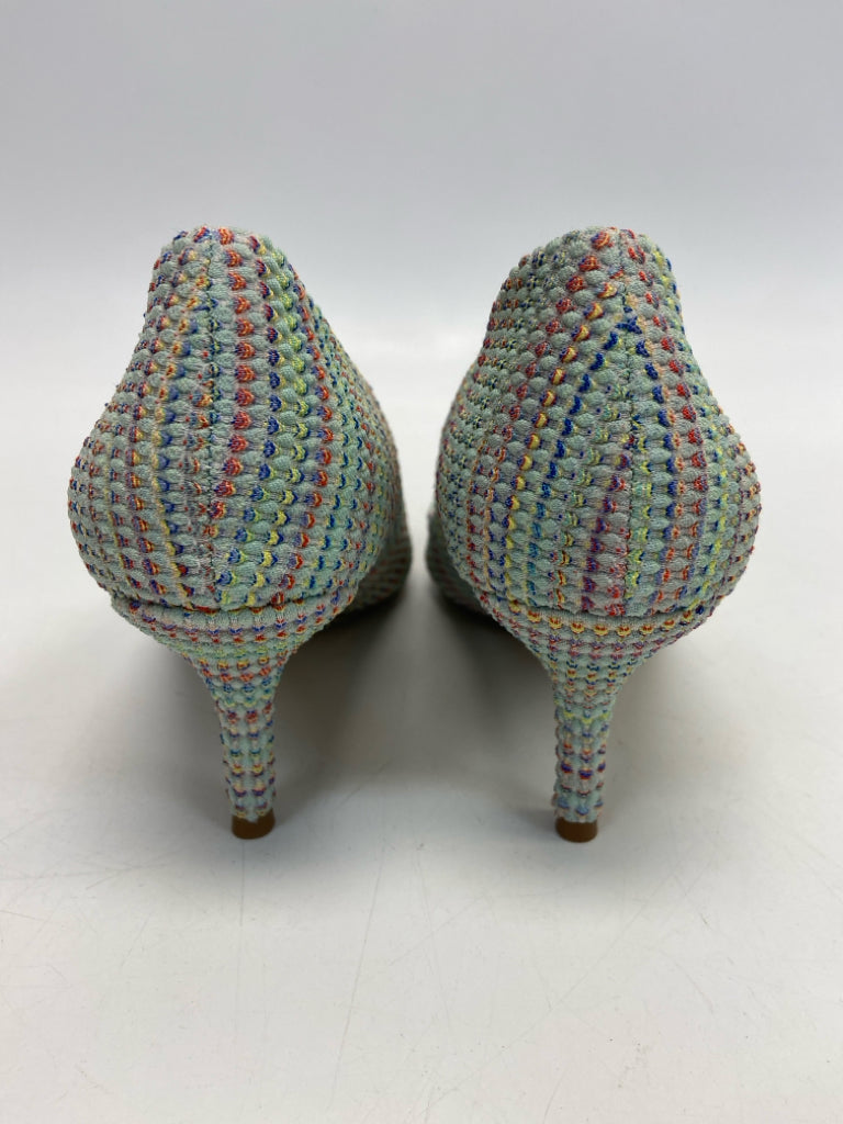 Size 6.5 Aqua Multi-Color Heels