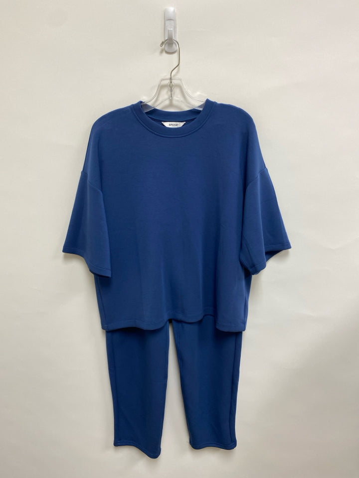 Spanx Size M Dark Blue Ladies 2pc Pant Set