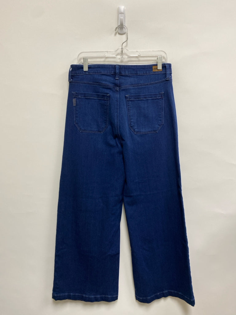 Paige Size 30 Dark Blue Wide Leg Ladies Jeans
