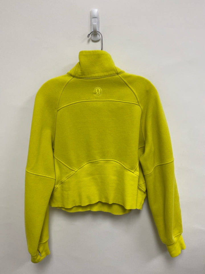 Lululemon Size XS Yellow Cropped Ladies Pullover