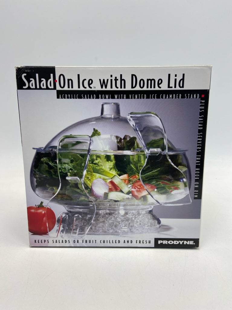NEW/BOX Clear Glass Serving Piece