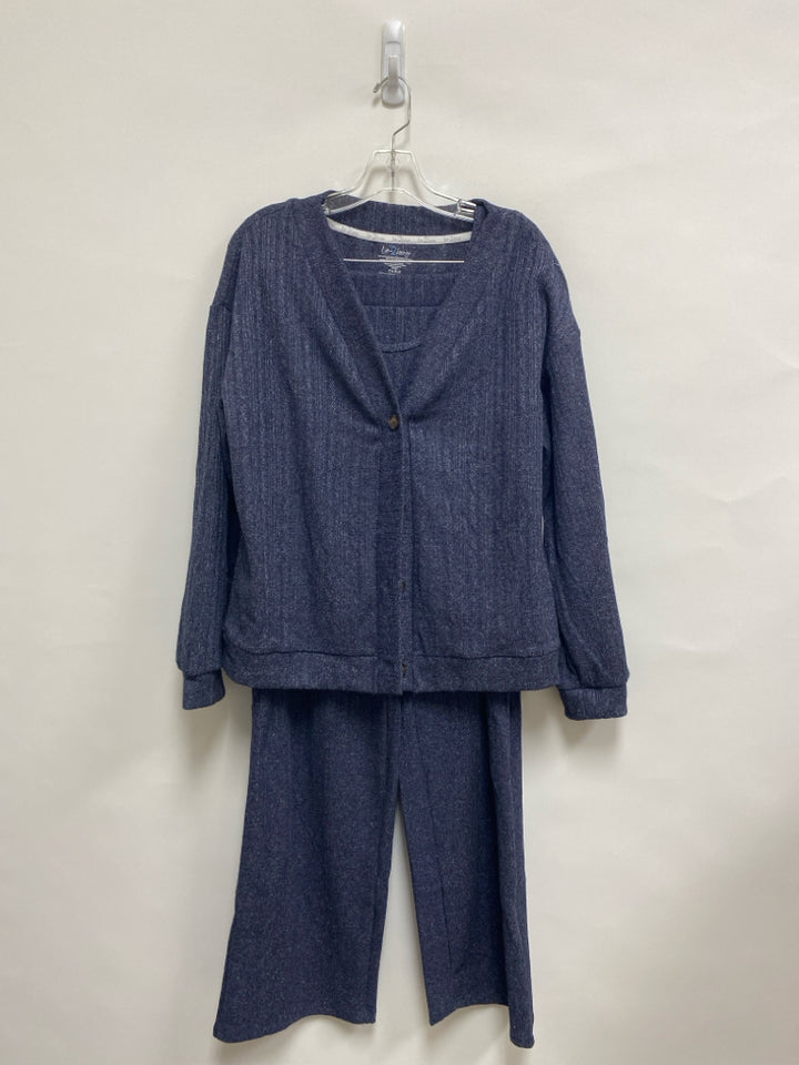 NWT Size L Navy Ladies Lounge 2 pc