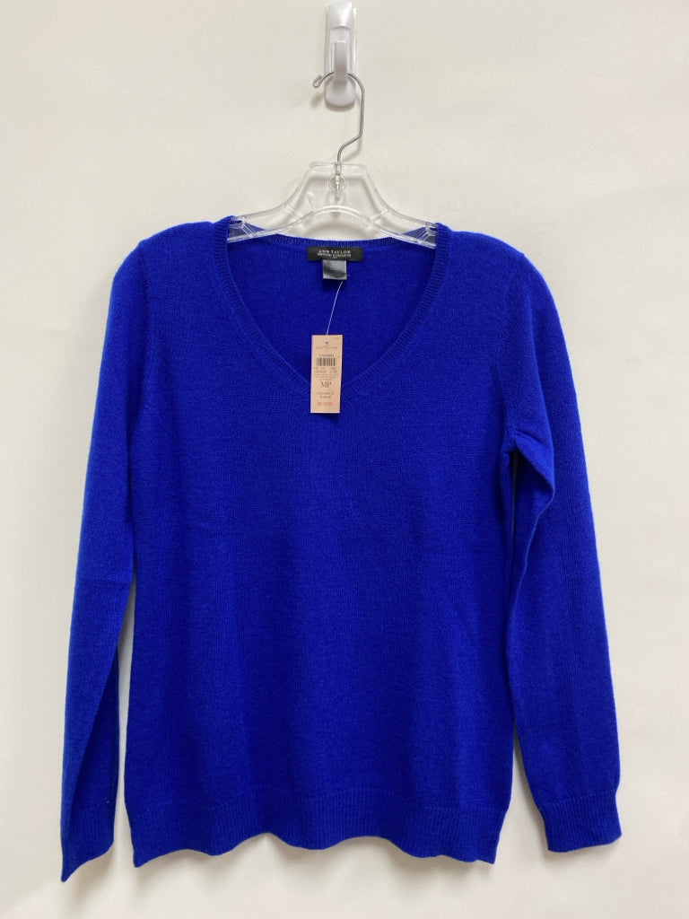 NWT Ann Taylor Size MP Royal Blue Petite Sweater