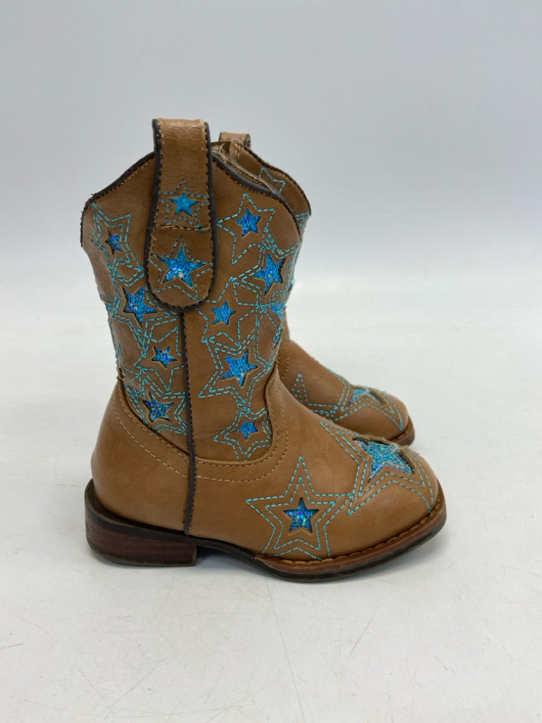 wonder nation SIZE 7 Brown Turquoise Stars Girl&