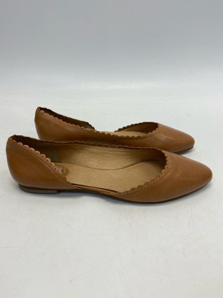 Jack Rogers  Size 8.5 Brown Scalloped Flats