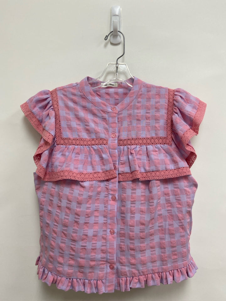 Size M Pink/Purple Checkered Ladies 2pc Skirt