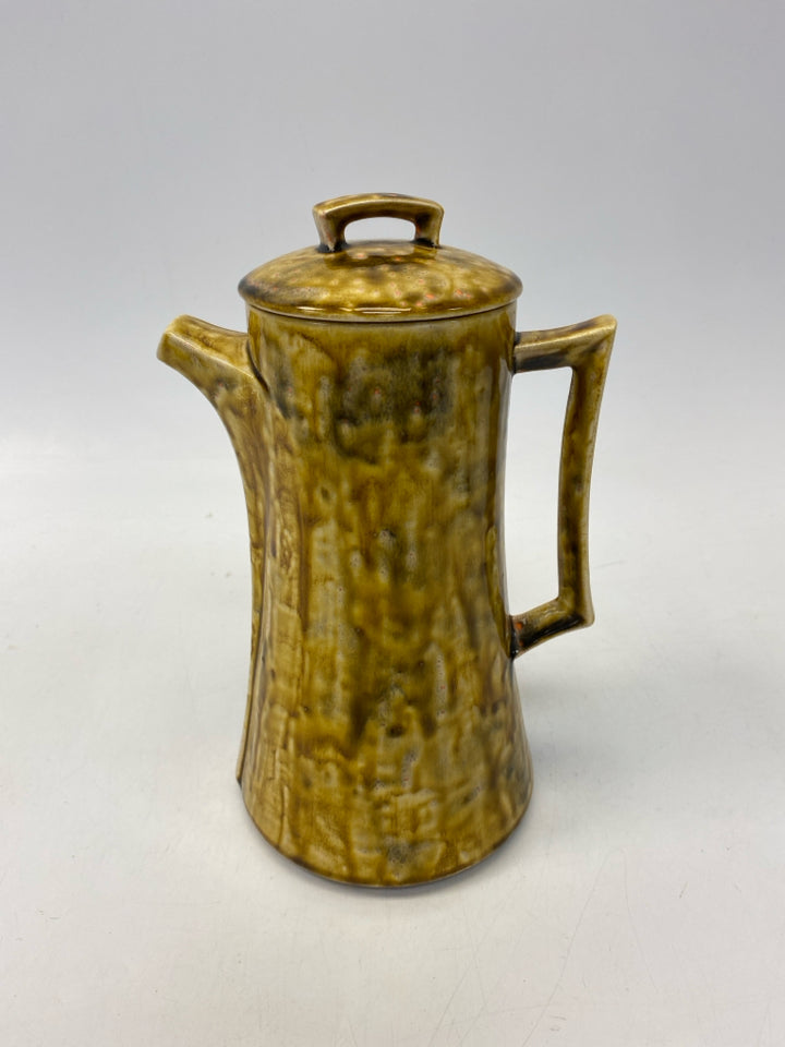 Gold Brown Mottled Pottery