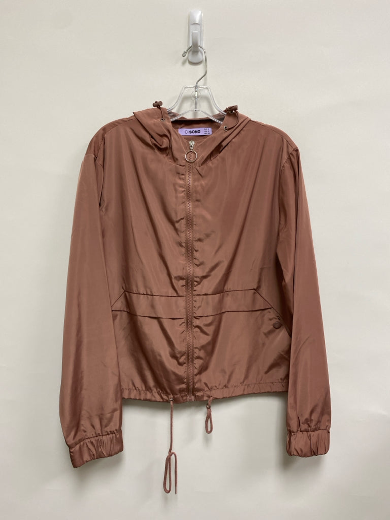 CI SONO Size S Dusty Coral Hooded Zip Down Ladies Jacket