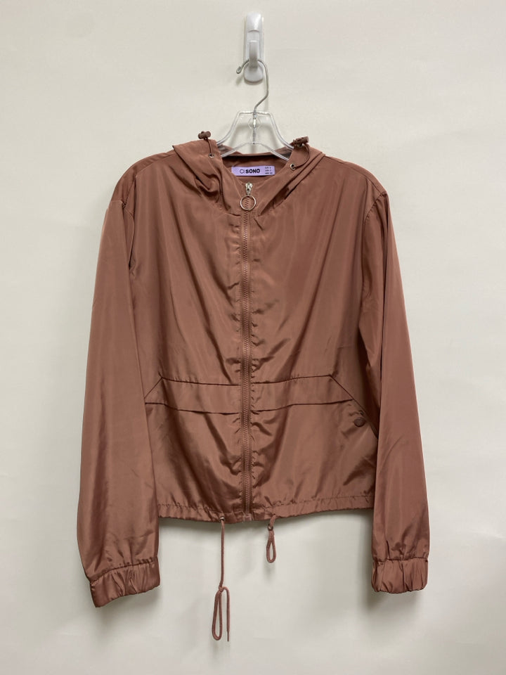 CI SONO Size S Dusty Coral Hooded Zip Down Ladies Jacket