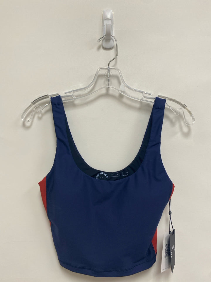 NWT THE UPSIDE Size 6 Navy White/Red Athletic  Bra