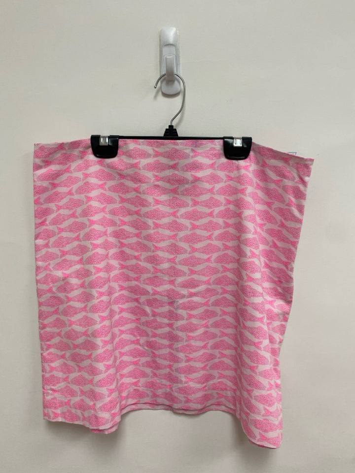 Vineyard Vines Size 12 White Pink Fish Ladies Skirt