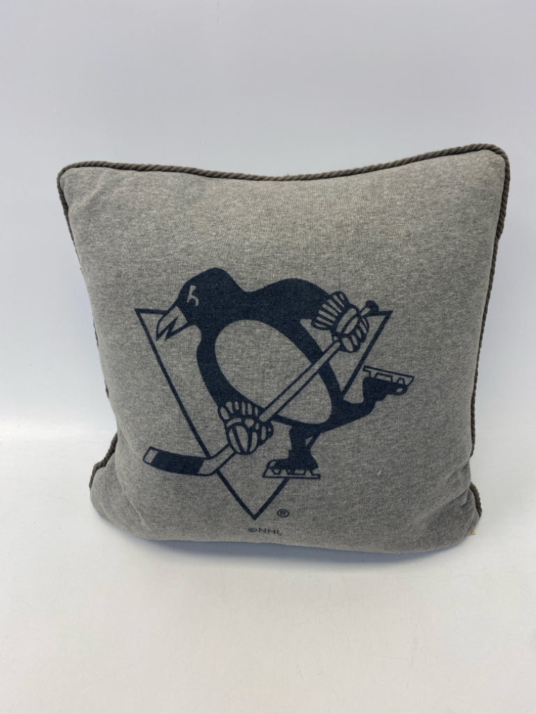 Gray Black Penquin Pillow