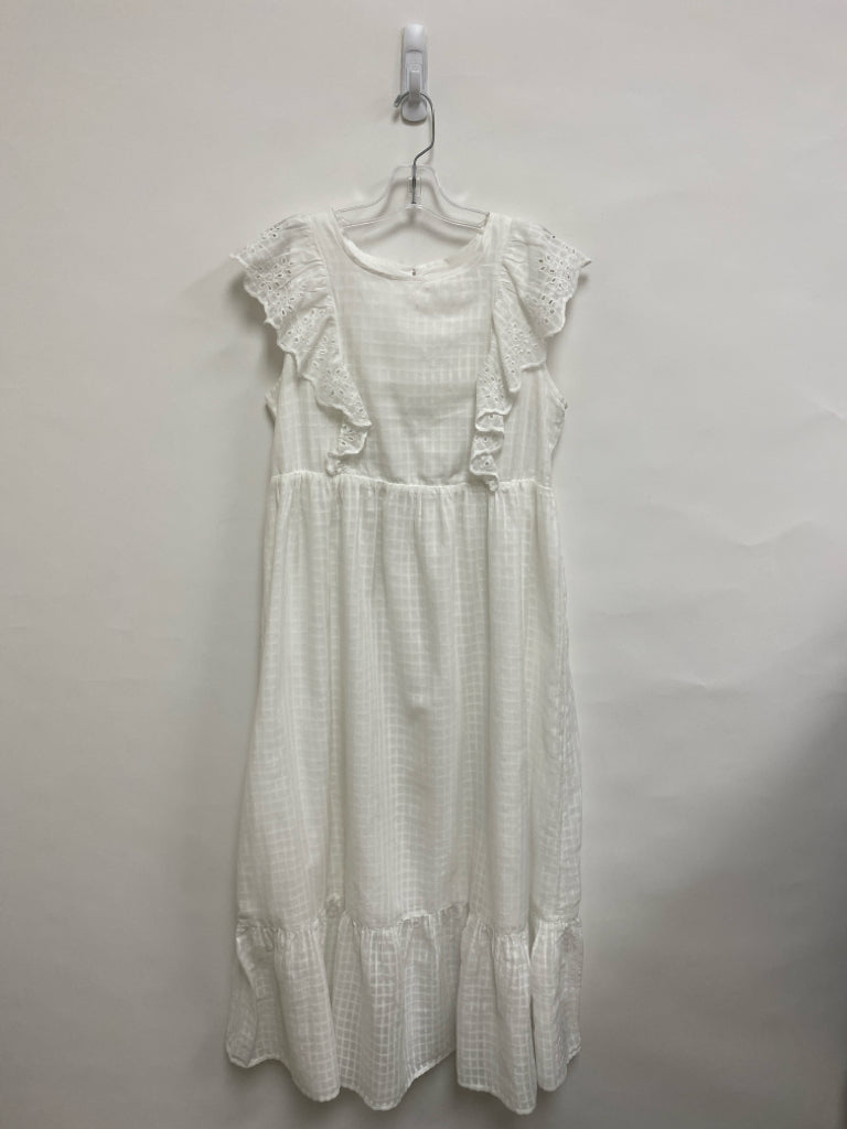 Cat &amp; Jack SIZE 18 White Ruffles Maxi Girl&