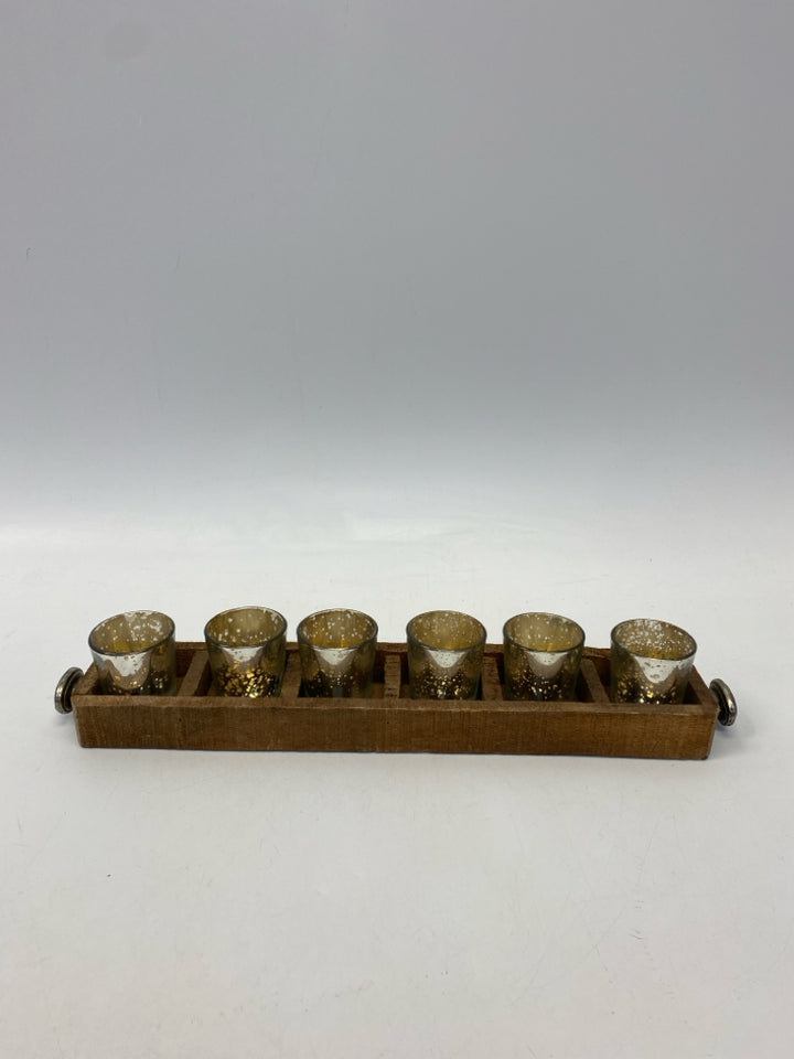 Pier 1 Brown Mercury Glass Candleholder(s)