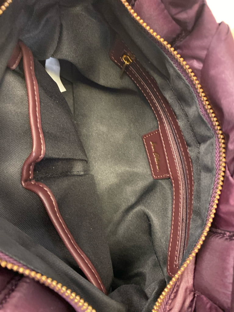 NWT Sam Edelman Dark Plum Nylon Crossbody
