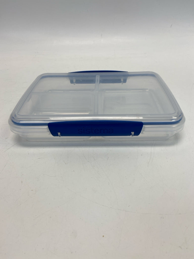 Frosted Blue Trimmed Storage Container