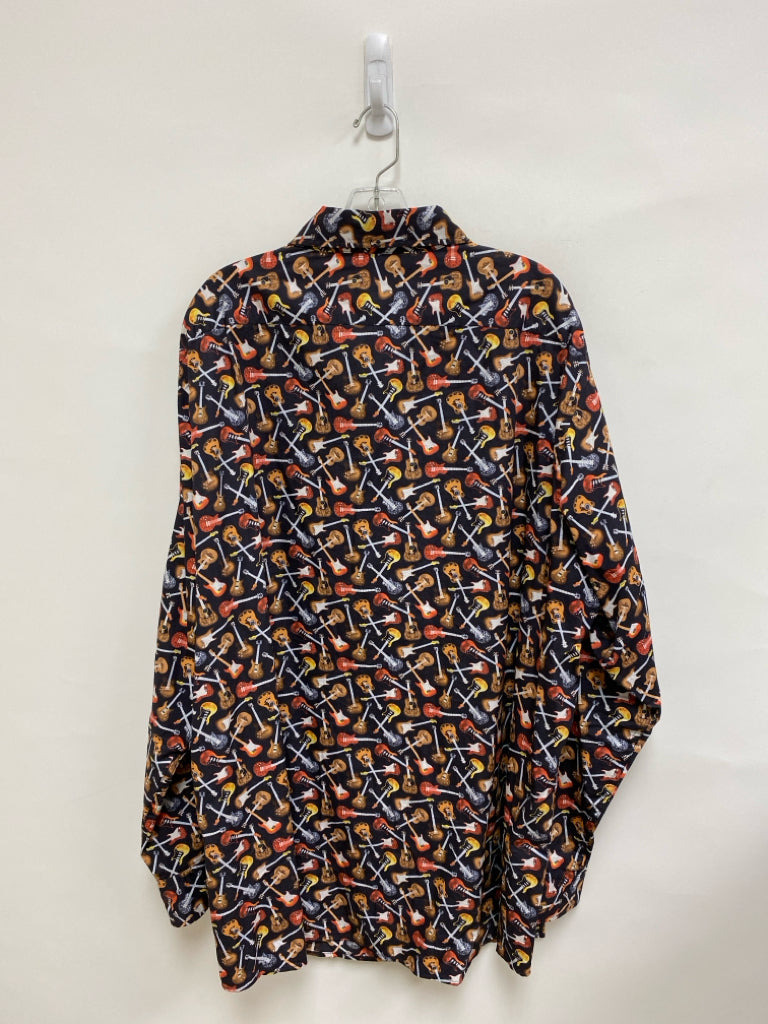 Cremieux Size 3X Black Multi Color Guitar(s) Men&
