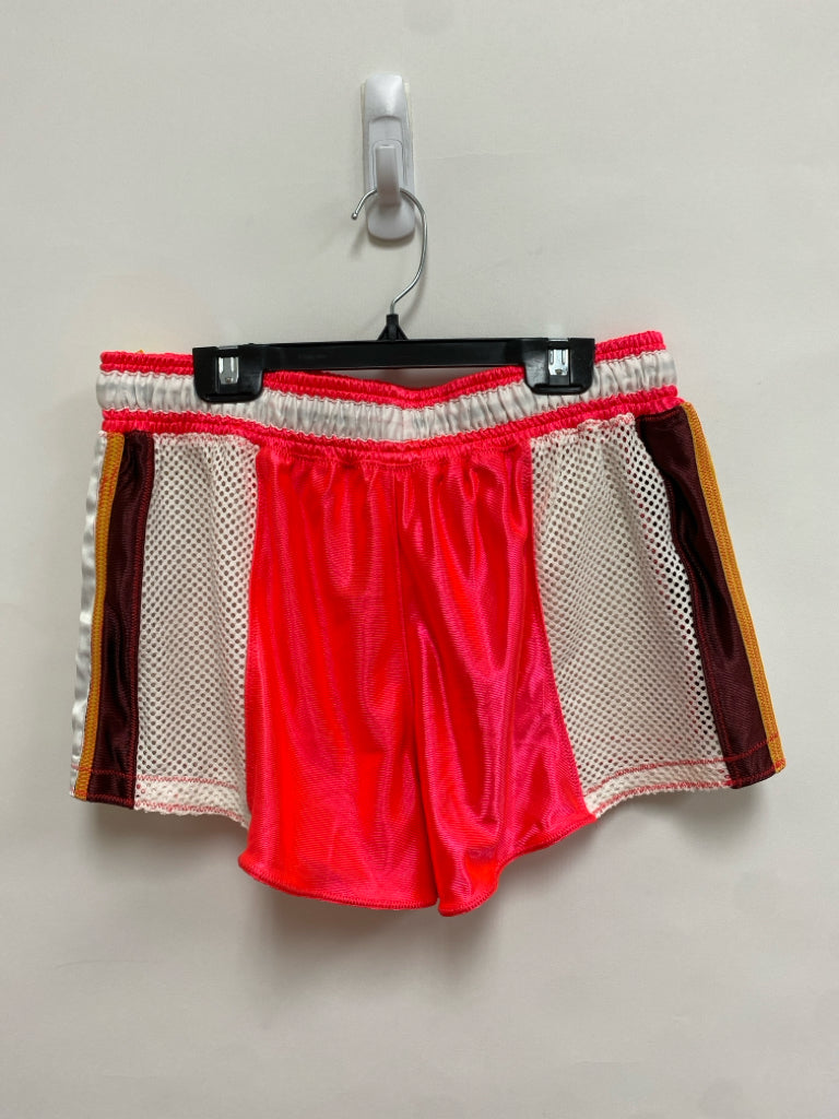 Free People Size S Neon Pink White/Multi Pull-on Ladies Shorts