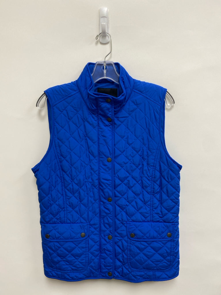 Talbots Size M Royal Blue Diamond Print Ladies Vest