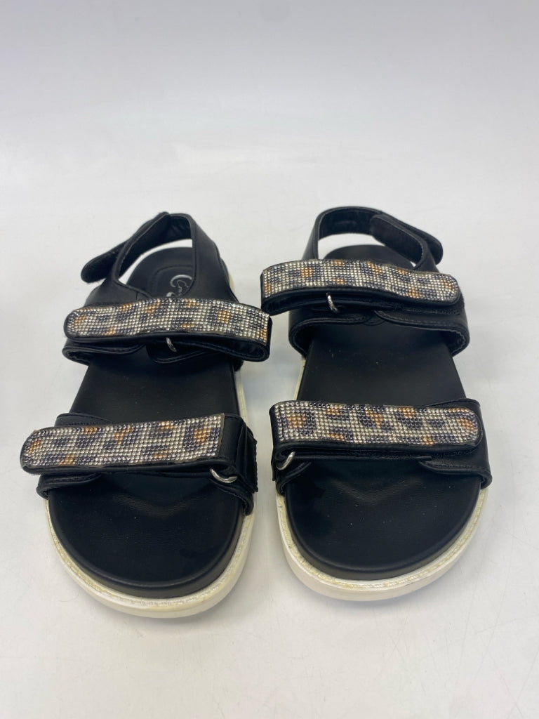 Size 8 Black Rhinestone(s) Sandals