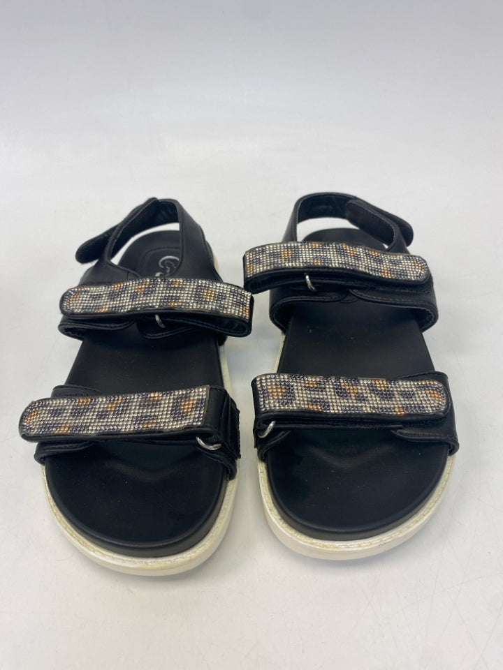 Size 8 Black Rhinestone(s) Sandals