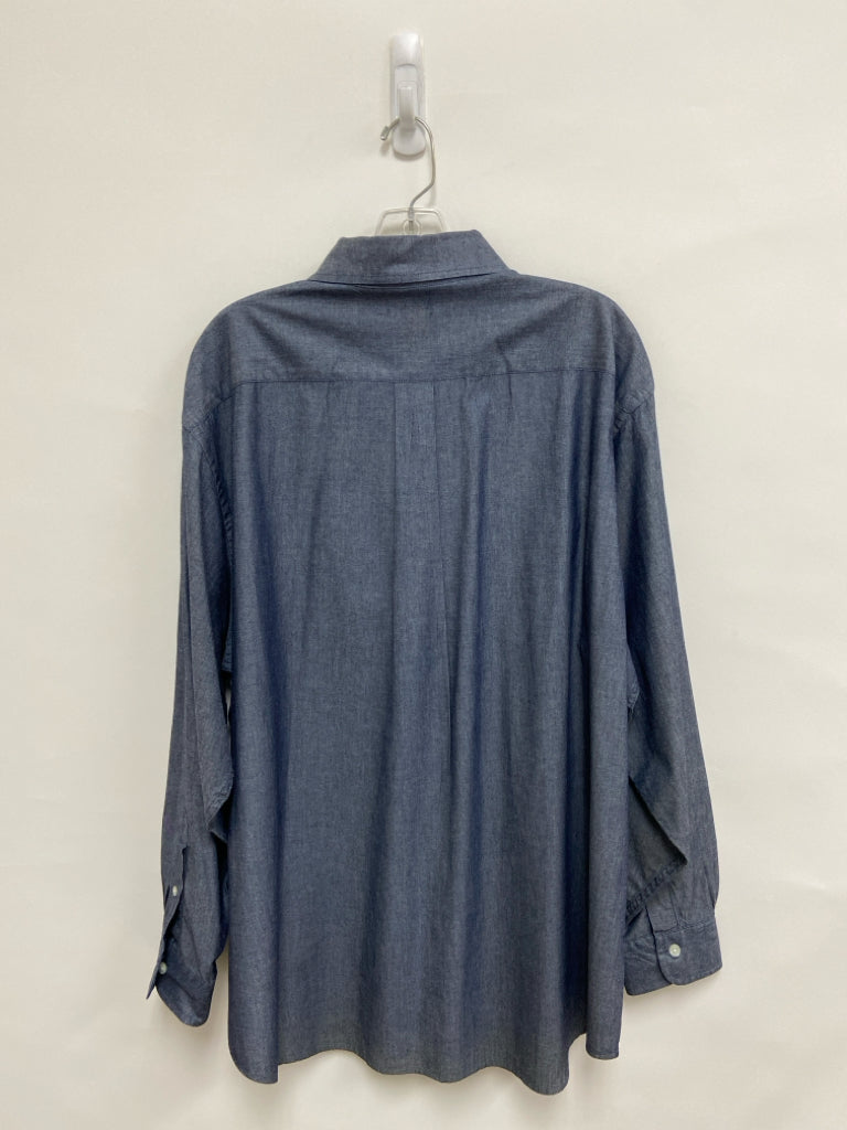 Brooks Brothers Size XL Blue Heather Button Up Men&