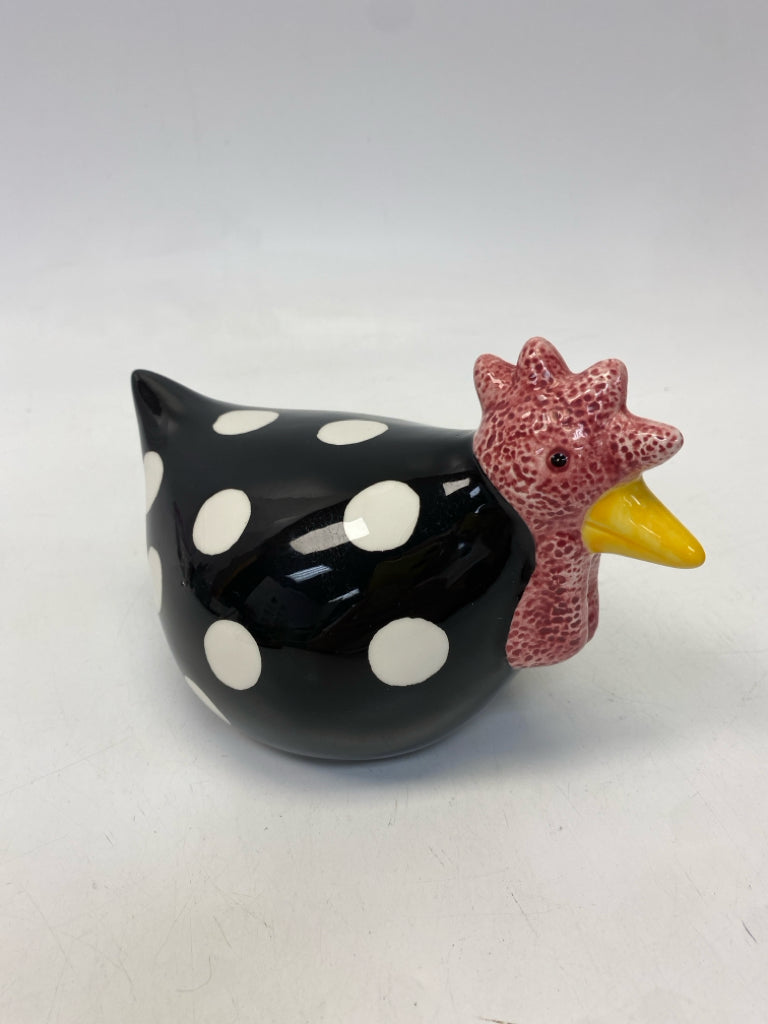 Black White Ceramic Figurine