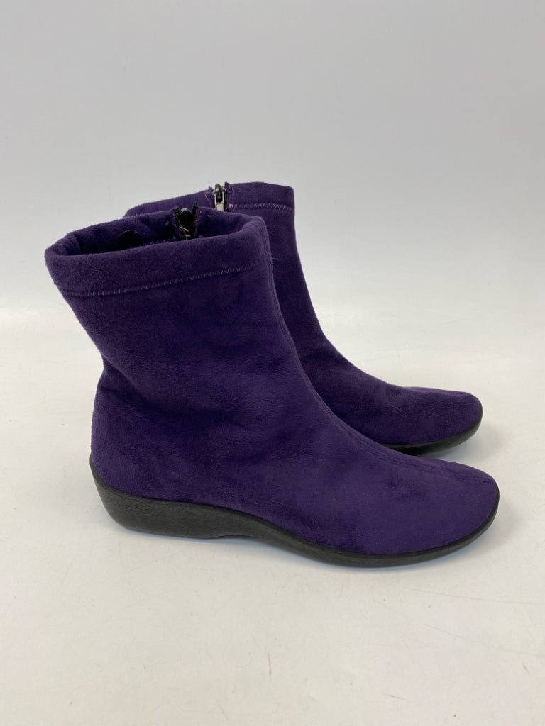 Arcopedico EU Shoe Size 40 US Shoe Size 9 Purple Side Zipper Boots