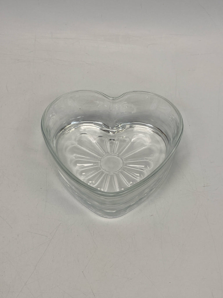 Clear Glass Candy Container