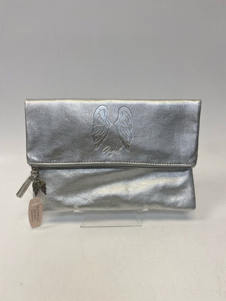NWT Victoria Secret Silver Metallic Handbag