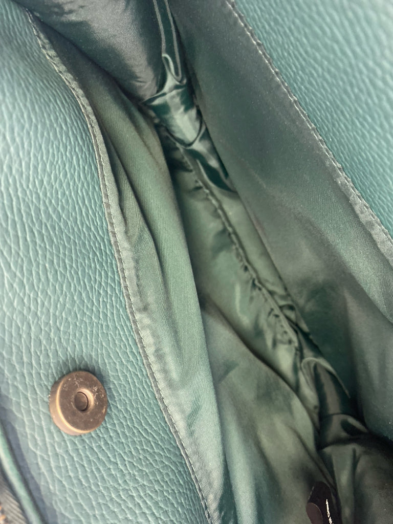 Dark Green Buckle(s) Handbag