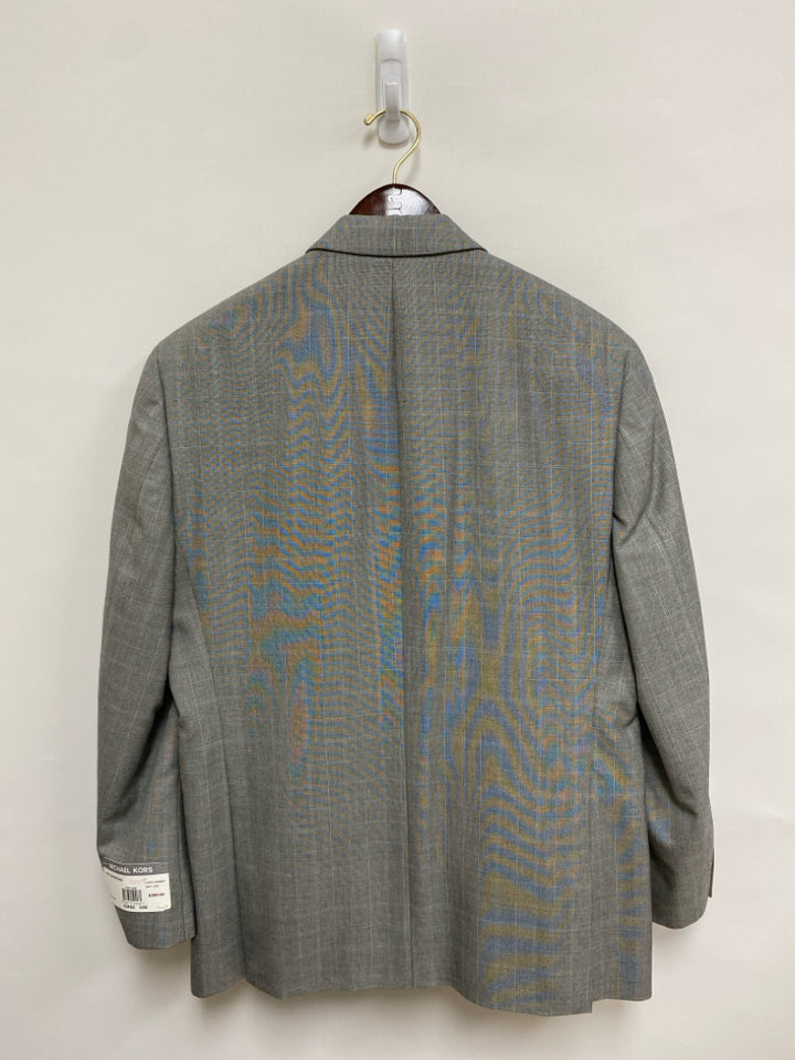 NWT Michael Kors Size 42R Gray Windowpane Men&