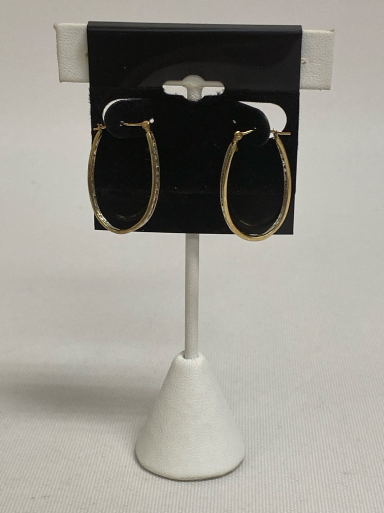 ADL Gold Clear Jeweled Earrings