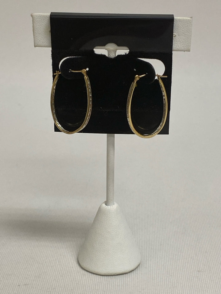 ADL Gold Clear Jeweled Earrings