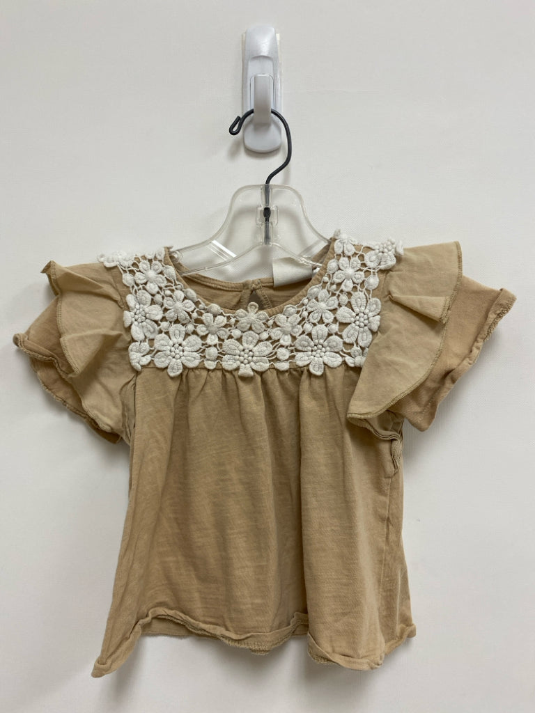 Zara SIZE 2/3 Beige White Ruffles Girl&