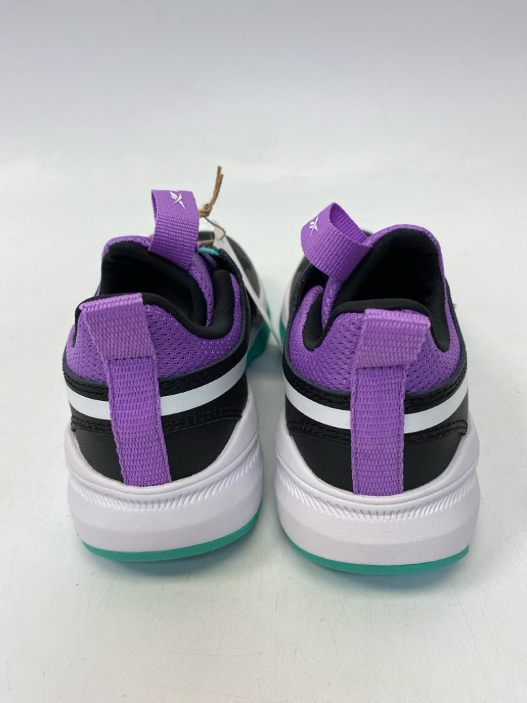 NWT Reebok SIZE 1 Black Purple/Aqua Girl&