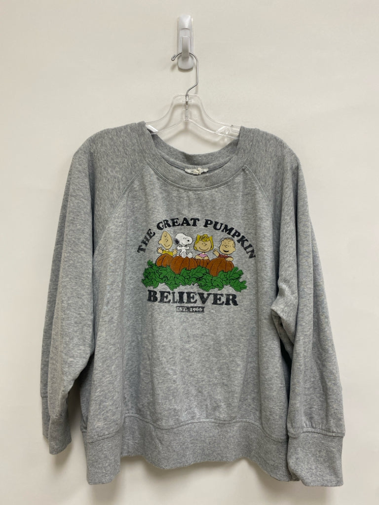 maurices  SIZE  XXL Gray Green/Orange Peanuts/Charlie Brown Plus Size Top
