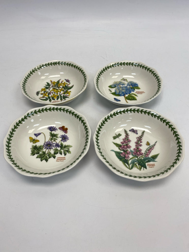 Portmeirion White/Green Multi Color Botanical Bowl(s)