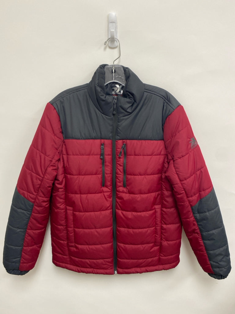 zero xposur Size S Charcoal Maroon Puffer Men&