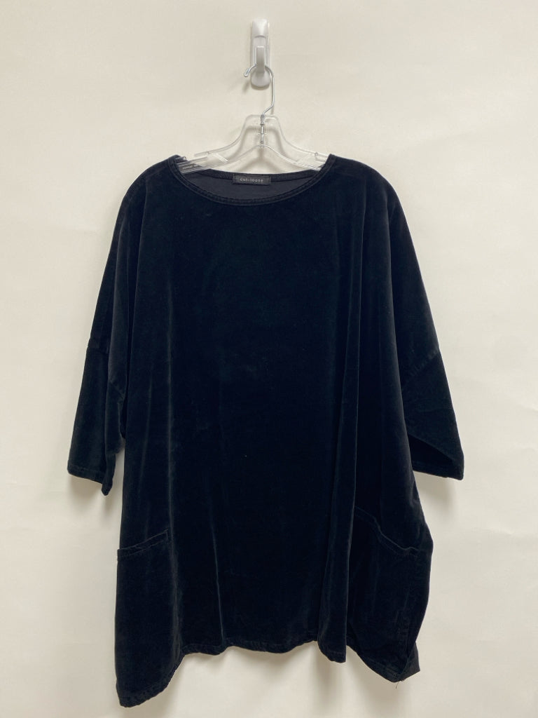 Cut Loose Size OSFA Black Short Sleeve Ladies Top