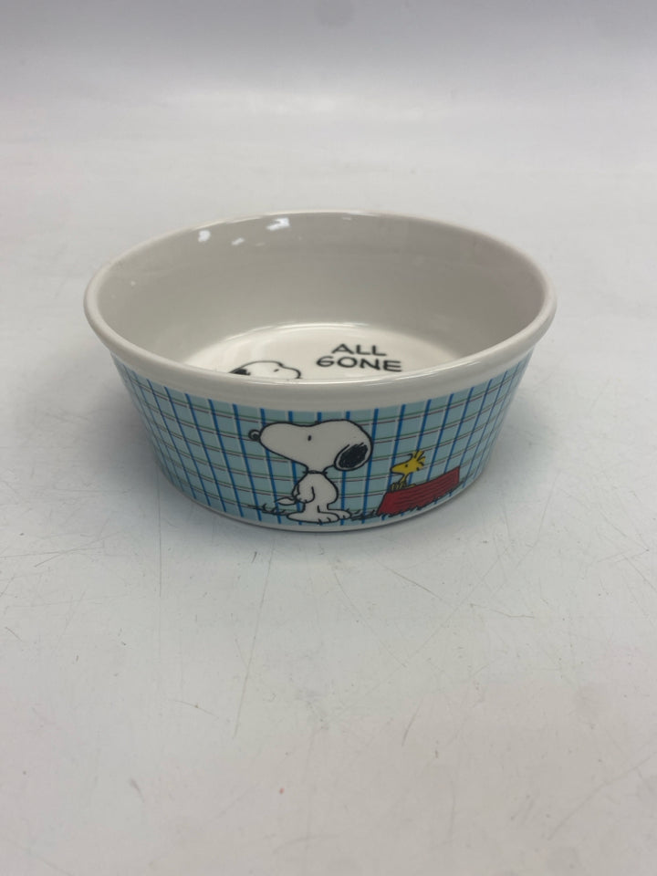 Blue/White Red/Yellow Snoopy Pet Bowl