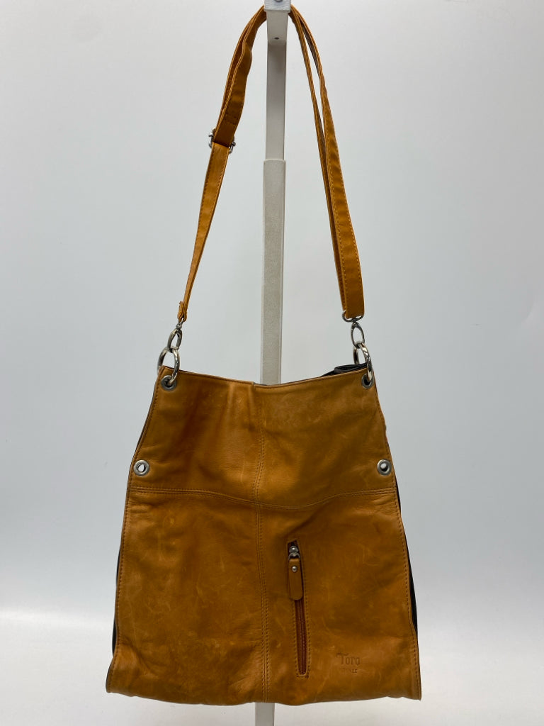 Cognac Leather Handbag
