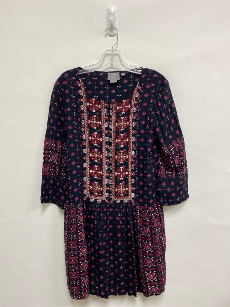 Vanessa Virginia Size S Black Raspberry/White Ladies Dress