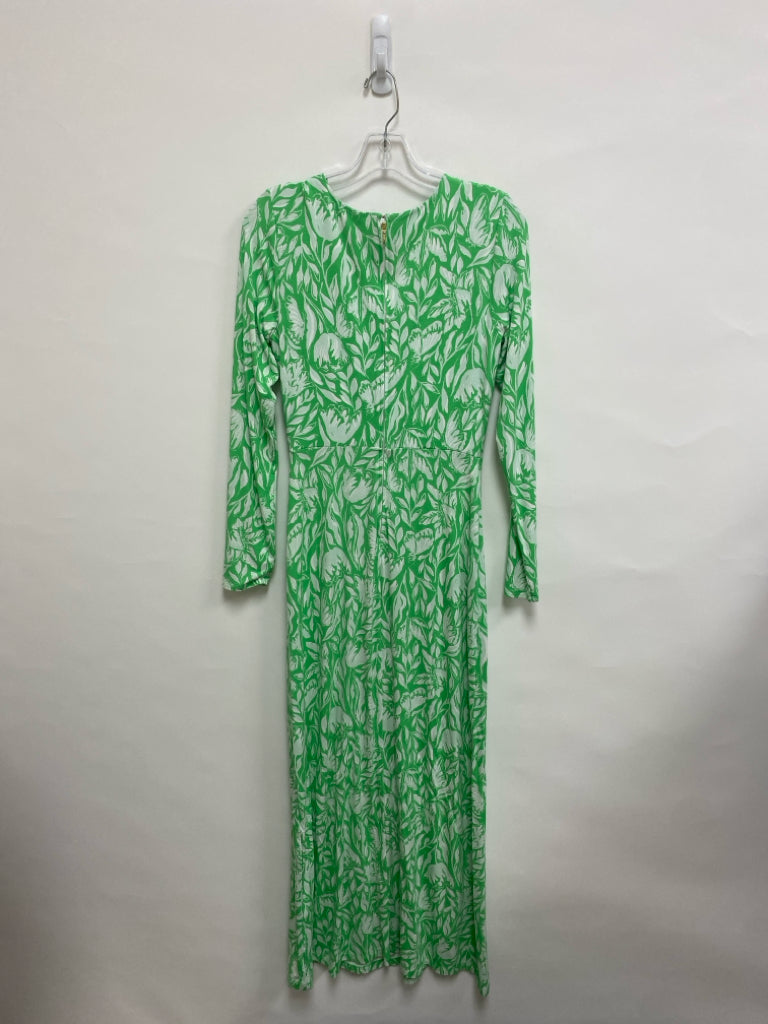 NWT LILLY PULITZER Size 6 Mint Green White Floral Maxi Ladies Dress