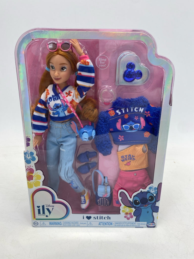 NEW/BOX Disney Blue Multi Color Doll
