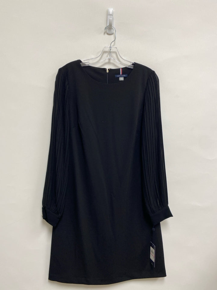 NWT Tommy Hilfiger Size 10 Black Pleated Puff Sleeve Ladies Dress