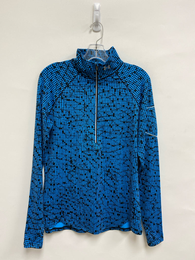 Under Armour Size L Turquoise Black Dots Men&